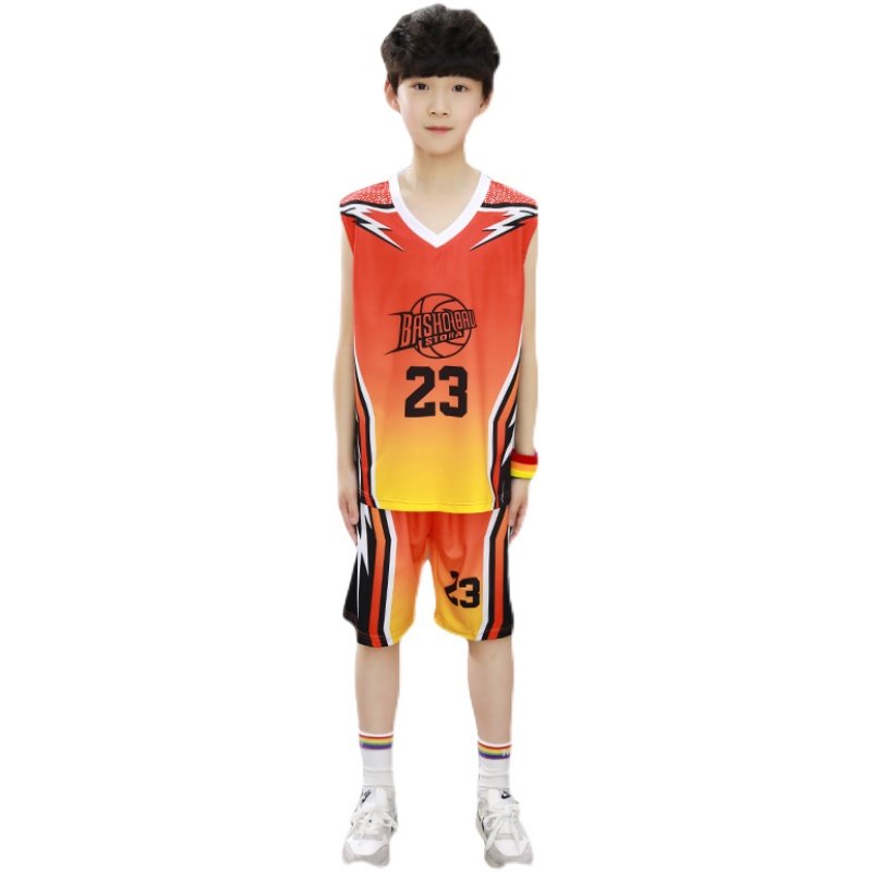 篮球服装儿童夏季男童球衣套装男孩帅气夏天篮球服