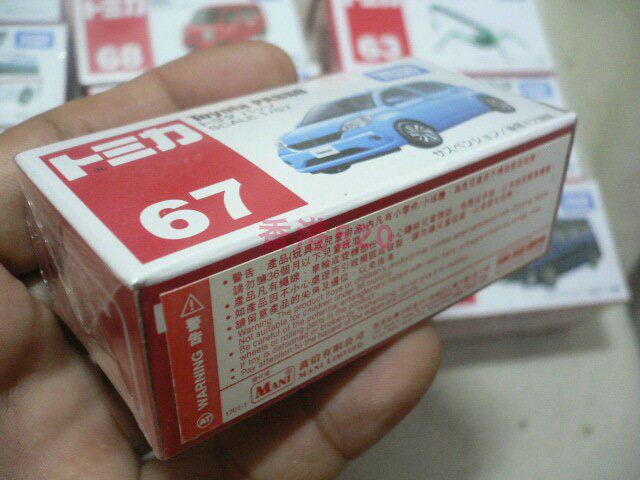 tomy多美卡tomica67号丰田passo轿车仿真合金汽车模型火车
