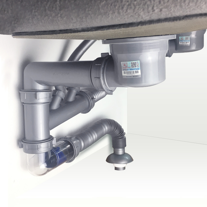 潜水艇洗菜菜盆下水管单槽厨房排水管双槽洗碗池水槽水槽下水器
