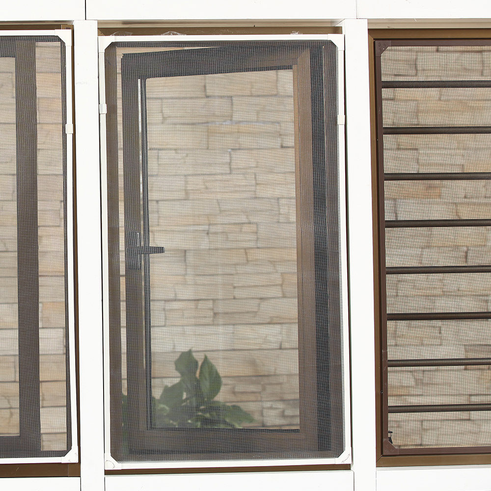 自粘免打孔隐形纱窗纱窗内置磁条