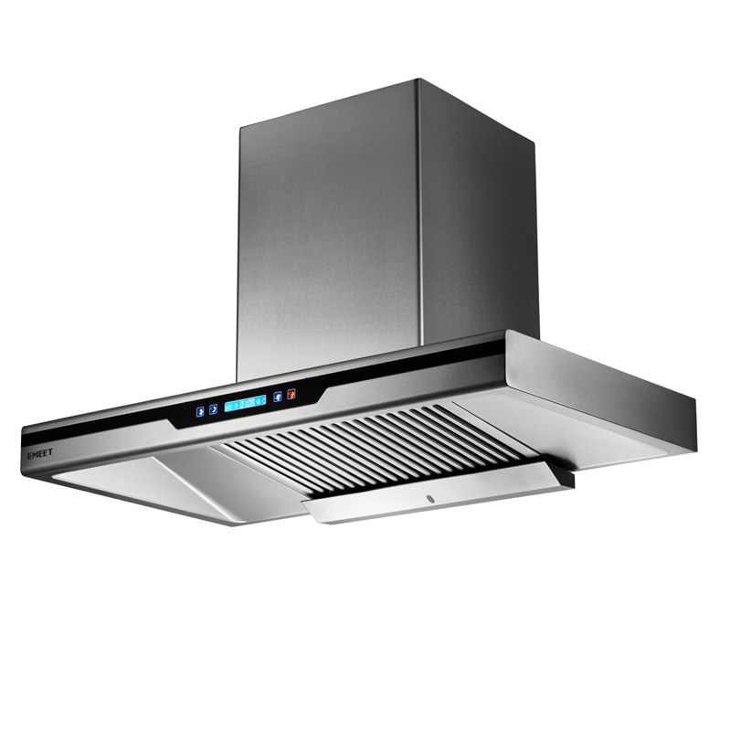 emeet意米特cxw-200-df1大吸力欧式抽油烟机顶吸不锈钢339t油烟机