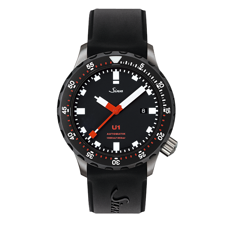 德国sinn辛恩u1sdr机械表潜艇潜水表耐温防水钢带军迷手表