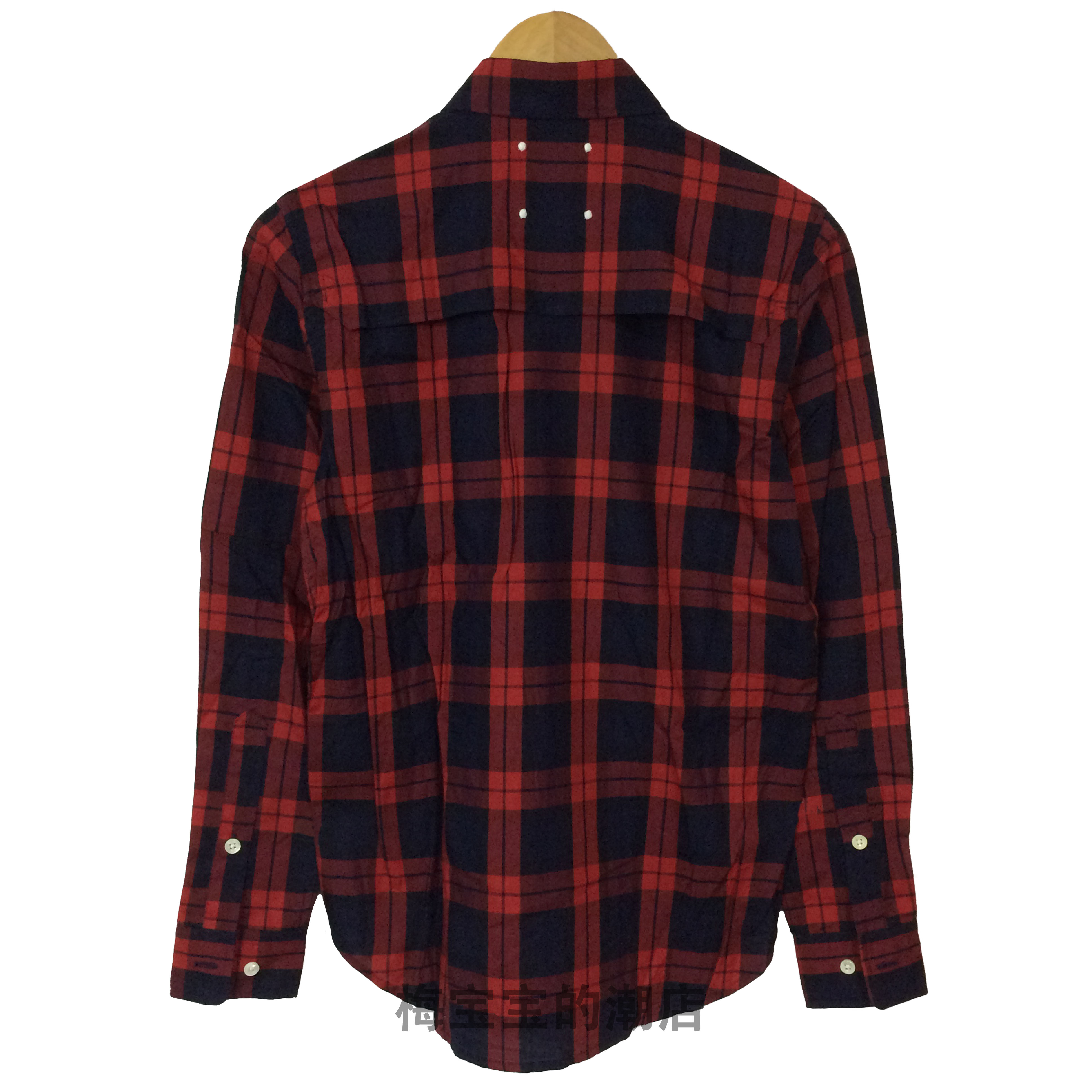 【折扣现货】clot x fourness bruce webers shirt联名红格子衬衫