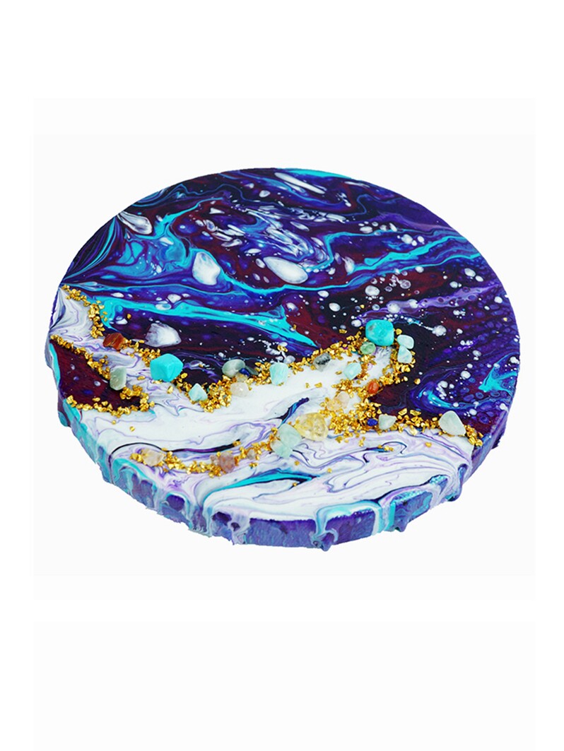 流体画装饰材料琛豆粒增亮油提亮光液剂封层树脂diy工具沙滩金箔