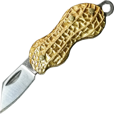 花生型创意小刀金属迷你edc折叠便携挂饰钥匙削铅笔开包裹小刀