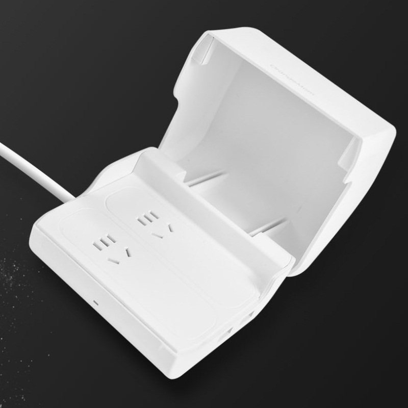 青米插排插座面板多孔小 带开关接插拖线板带线米 多功能排插家用