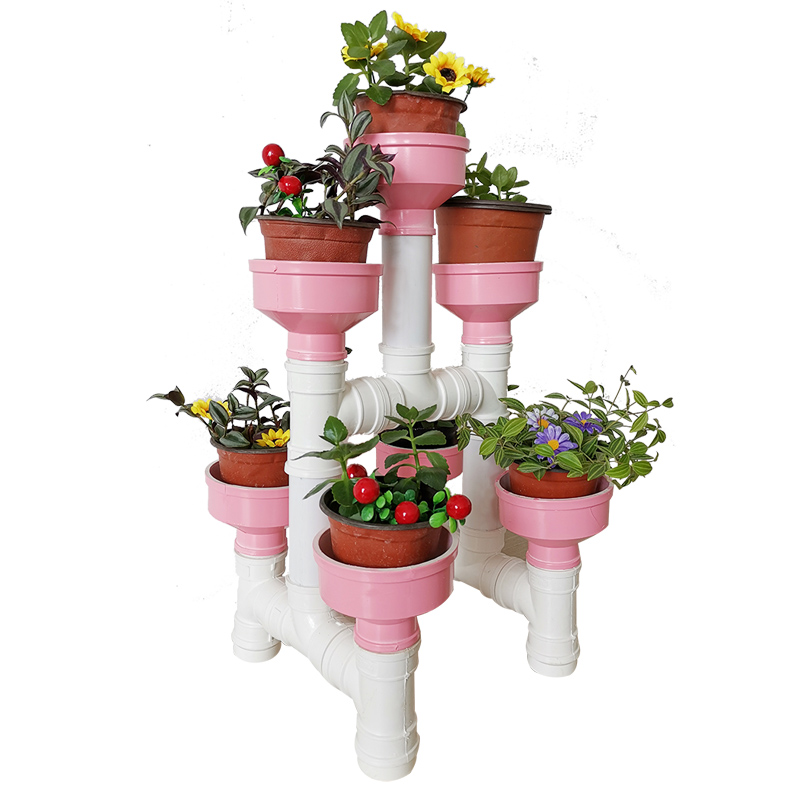 水管管道创意花架子多层室内阳台装饰落地式绿萝花架