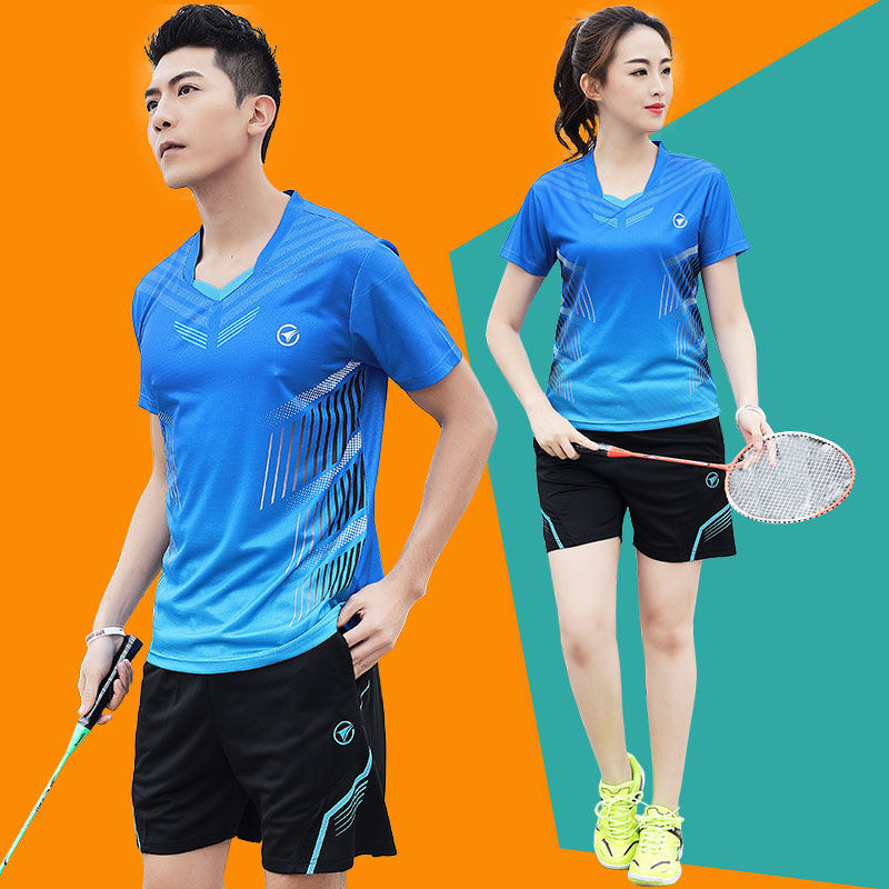 羽毛球衣服短袖套装女速比赛训练服定气制排球羽毛球服