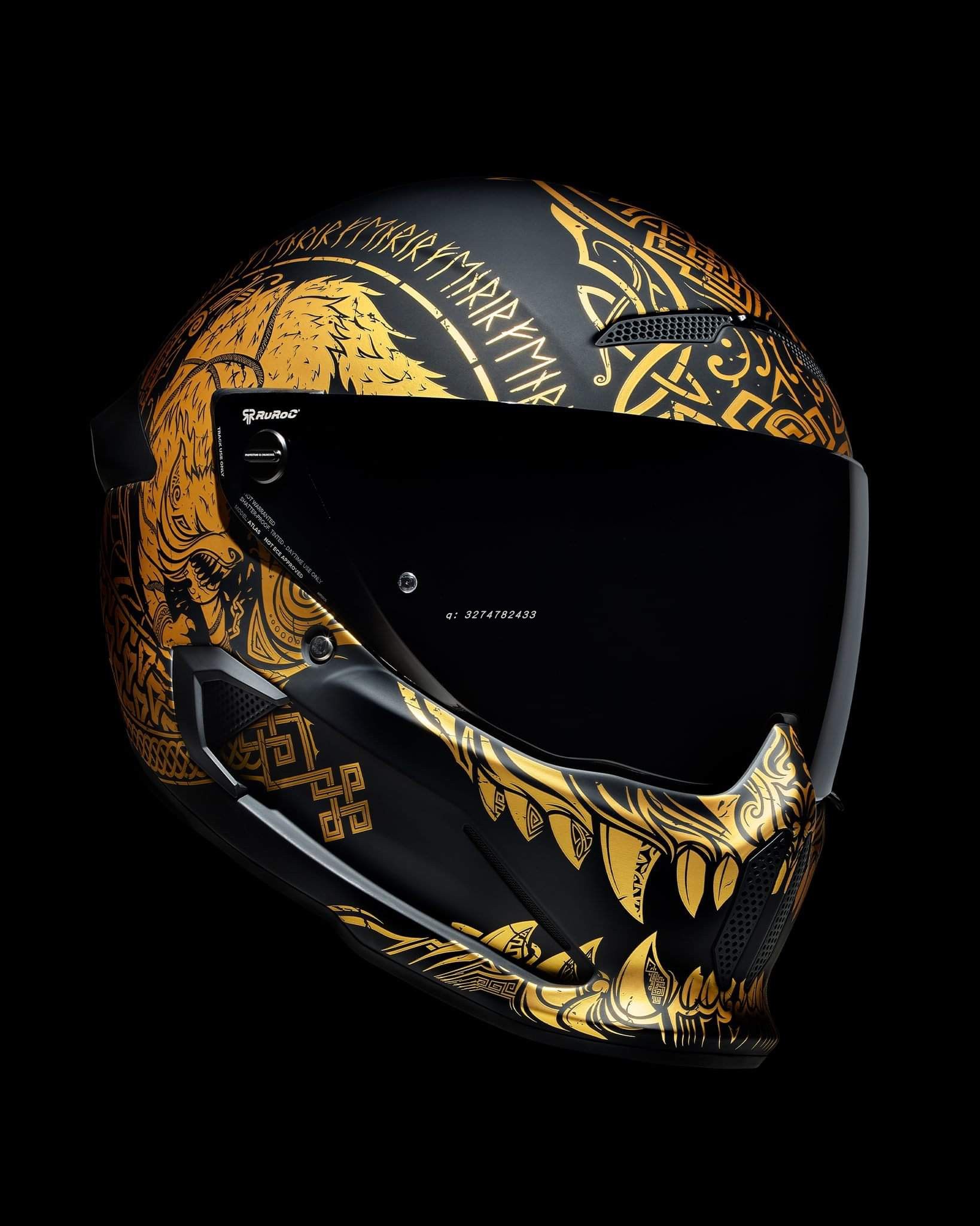 头盔罗宁现货ruroc4.0ruroc碳纤维摩托机车哈雷滑雪镜片摩托车头盔