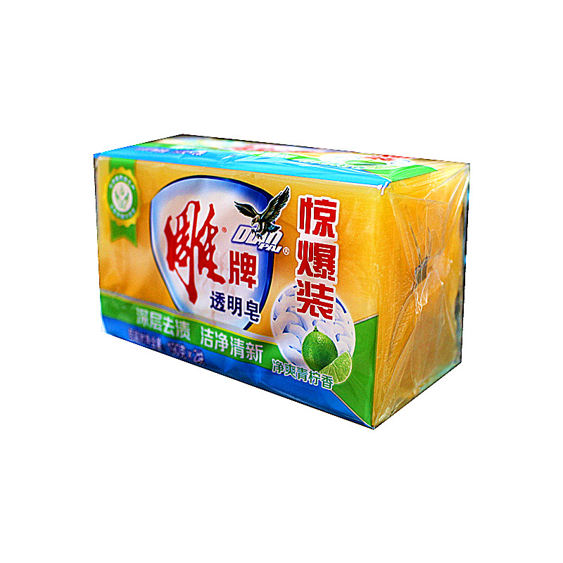 雕牌洗衣透明肥皂190克6组共12块家庭装包劳保洗衣皂