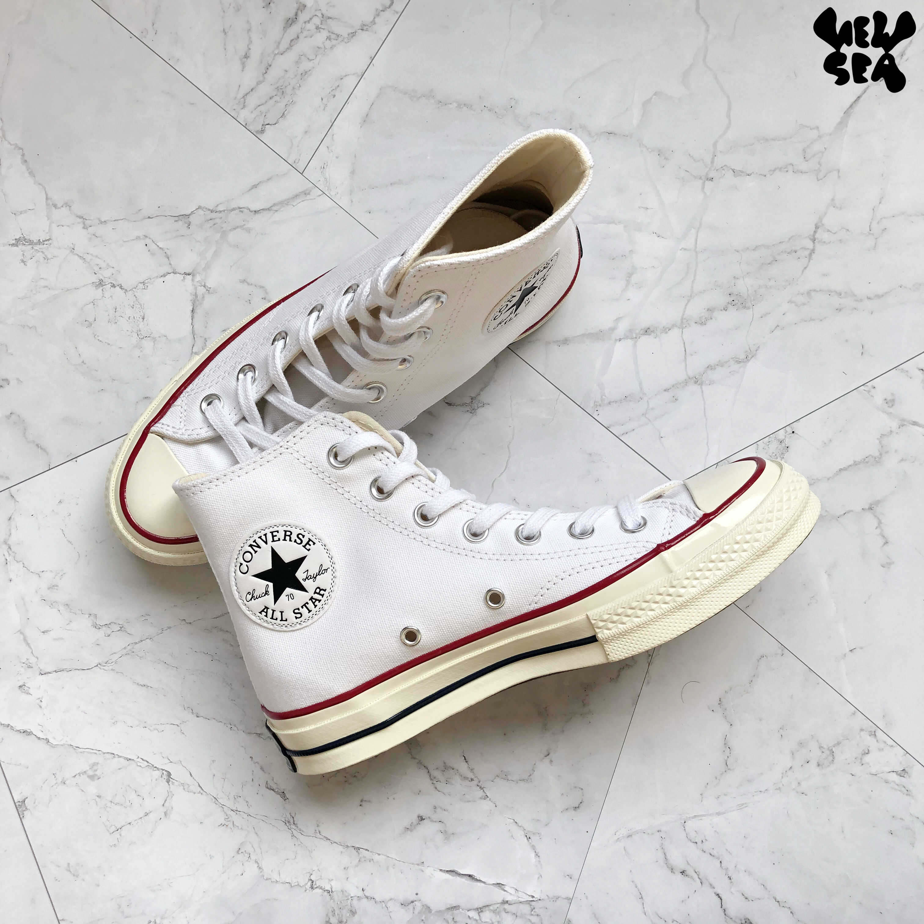 converse匡威1970s三星星标白色高帮低帮帆布鞋白高帆布鞋