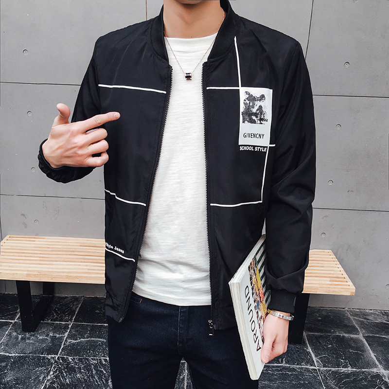 智快鱼男人帮 正品欧洲站2019春款男装潮牌休闲夹克男