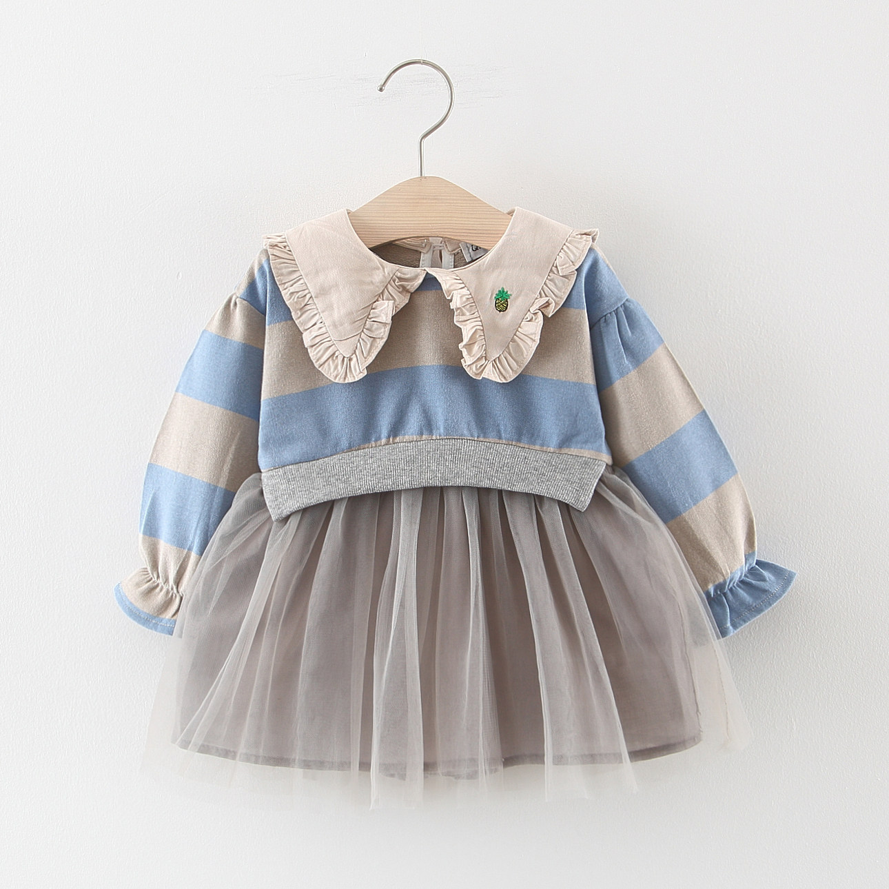 04岁婴儿公主长袖洋气小童童装连衣裙秋季女童连衣裙