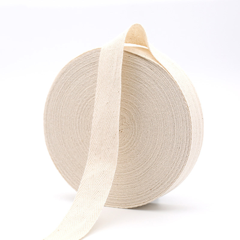 米白白色人字带棉布带布条绑带包边条带子布料丝带