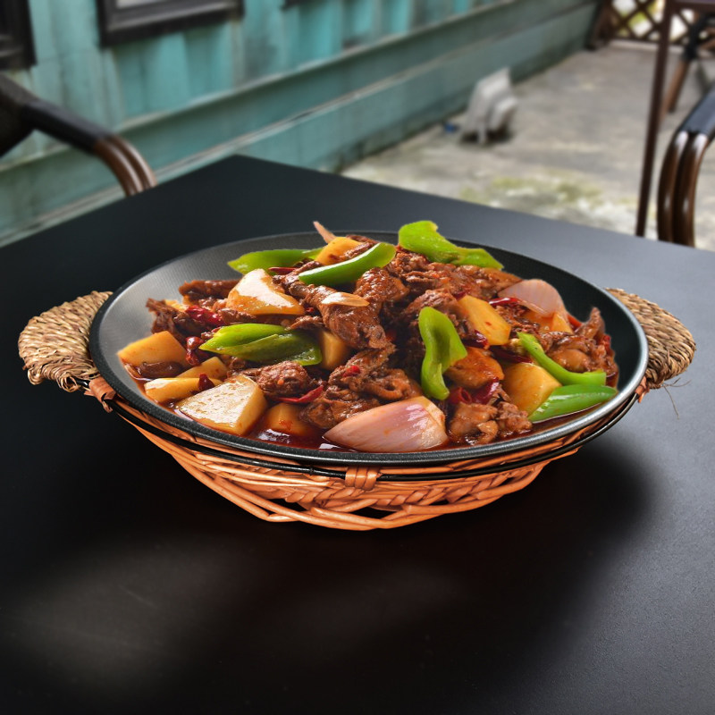 盘子专用炒鸡大盘饭店家用大号创意商用特色盘