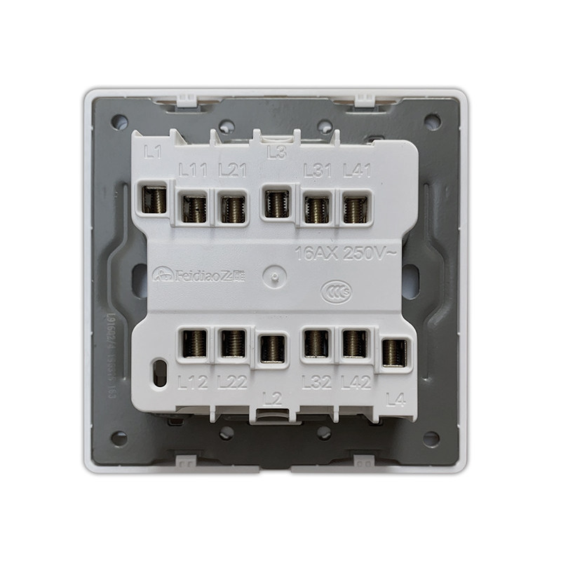 开多飞雕大板金二中途开关2位多控两三控双面板多控开关