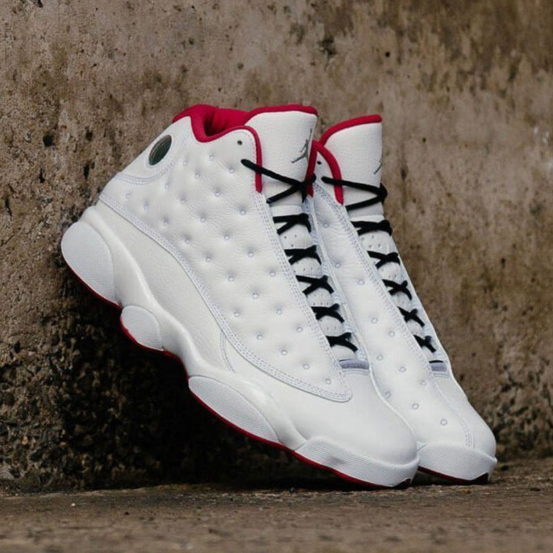 air jordan 13 aj13白绿 熊猫 铜钱 鸳鸯鞋 cw4409-100 439358