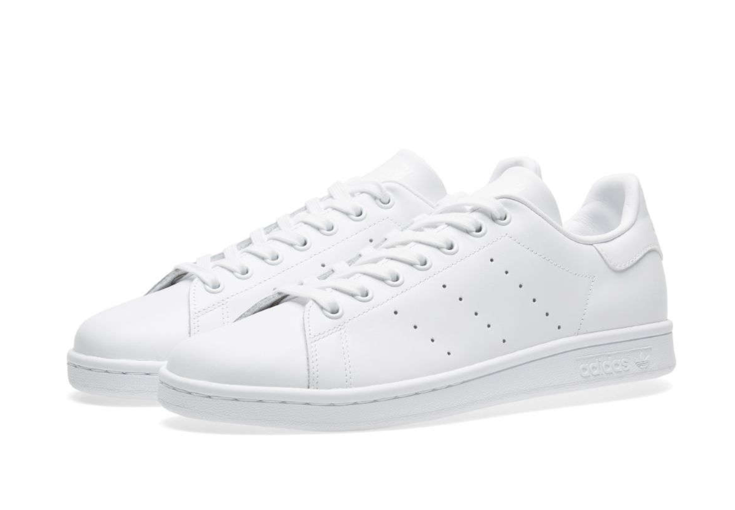 现货三叶草adidasstansmith纯白小白鞋史密斯白尾s75104运动休闲鞋