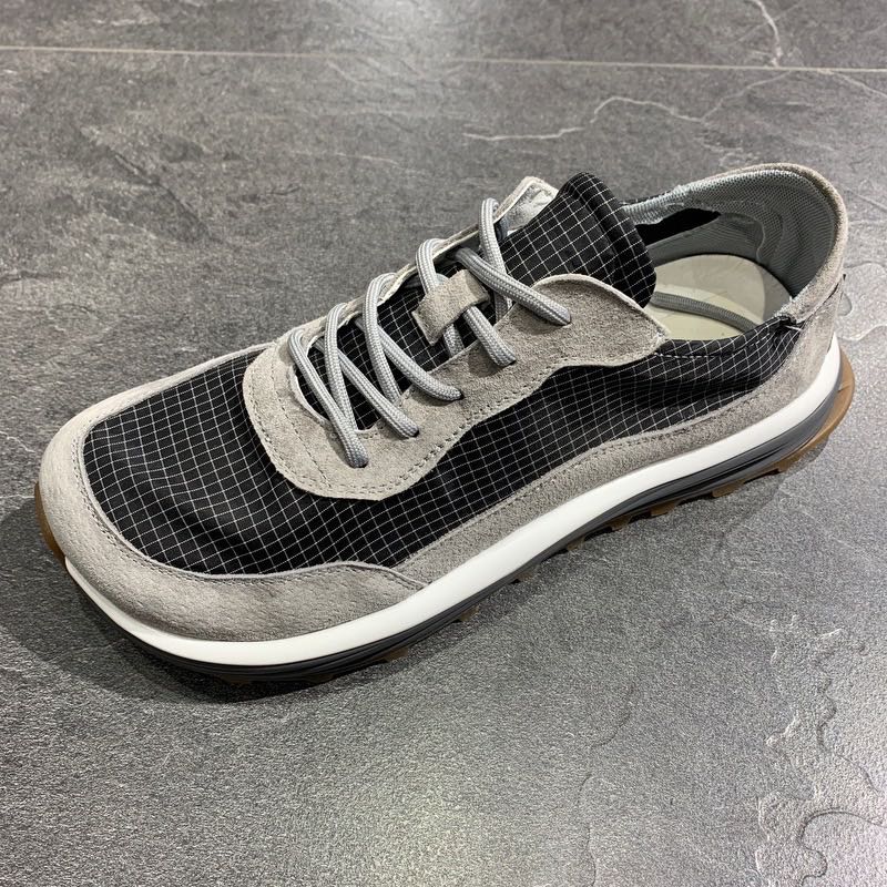 韩版外贸小丑鞋丑萌憨憨鞋2021秋季新款百搭冰丝布鞋格纹板鞋男鞋