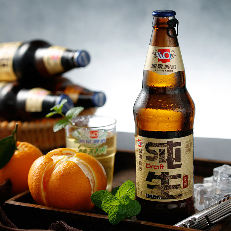 桂林广西漓泉啤酒纯生8度新一代整箱啤酒