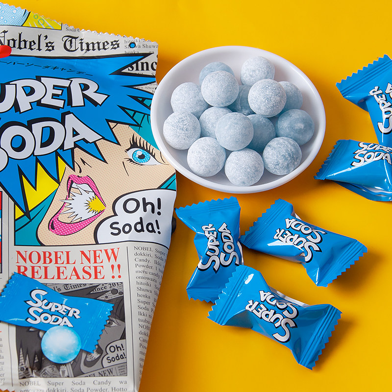 nobel日本进口诺贝尔爆酸83g柠檬味爆网红糖果糖果
