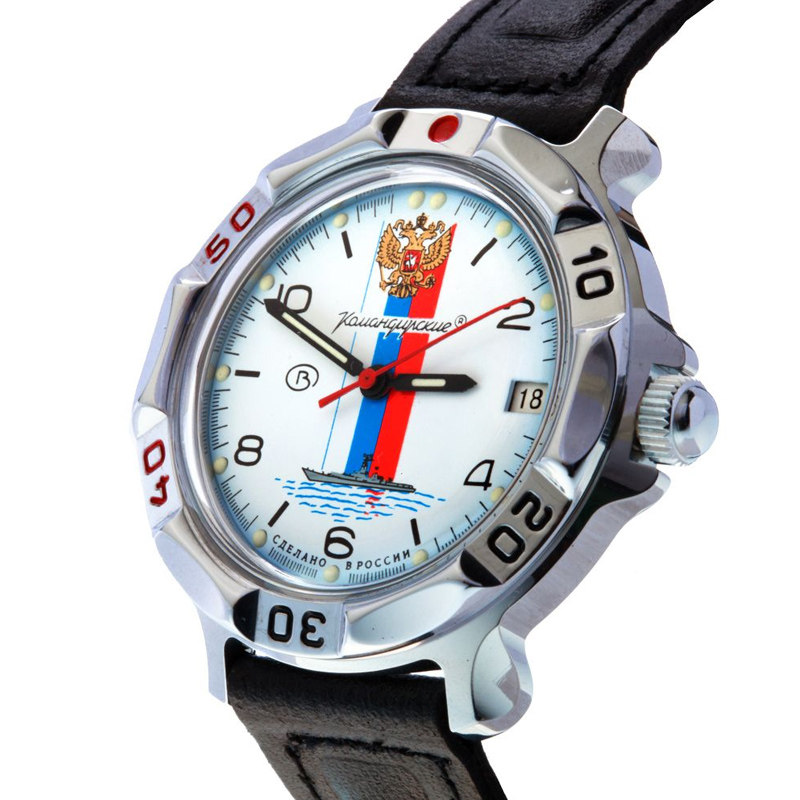 俄罗斯军表手表vostok东方表指挥官驱逐舰手动机械防水欧美腕表