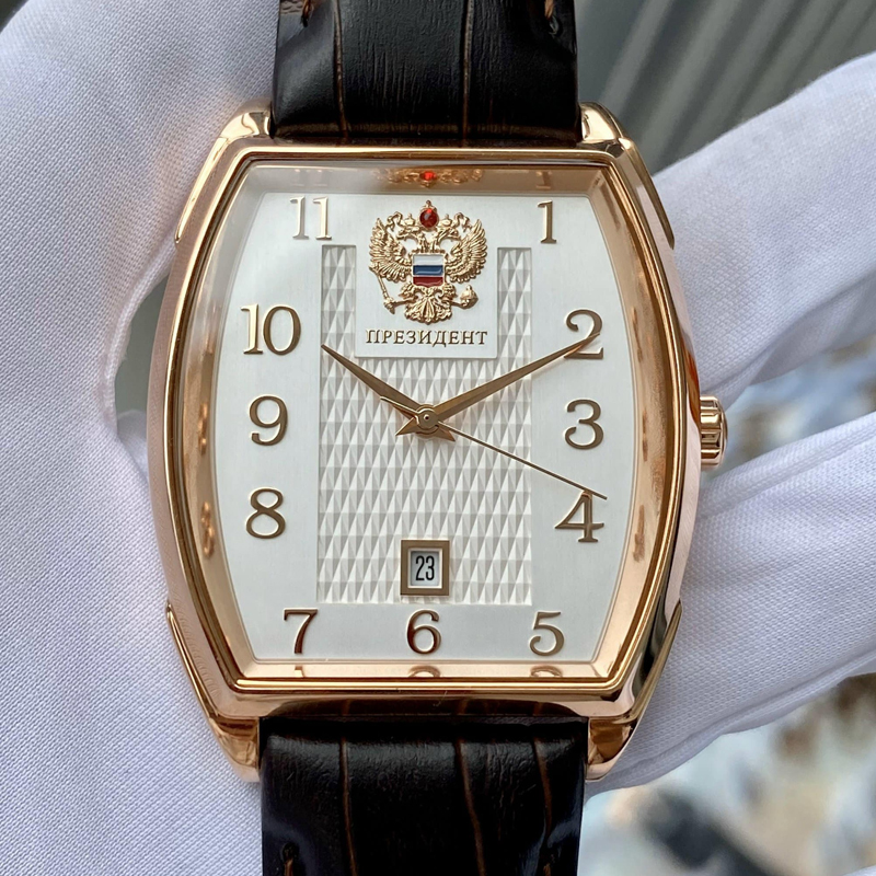 俄罗斯总统男表自动自动机机械镀金珍珠贝母表盘欧美腕表