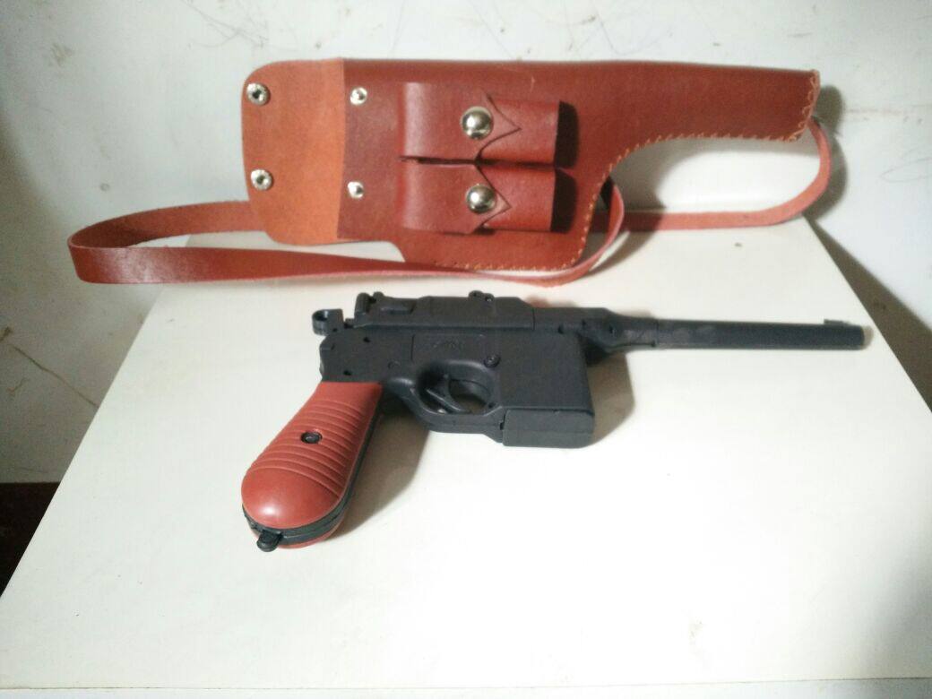 舞台话剧道具红军手枪盒子枪新四军手枪盒子枪仿真红军配枪盒子枪