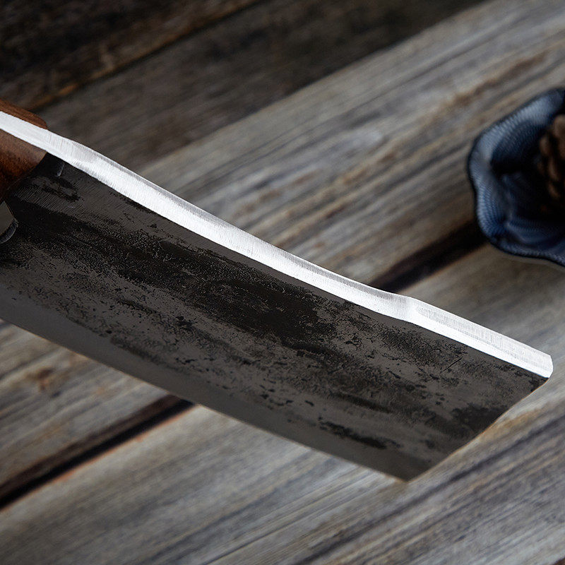 周家刀家用加厚砍骨刀手工锻打剁鸡排骨菜刀大旗斩骨刀