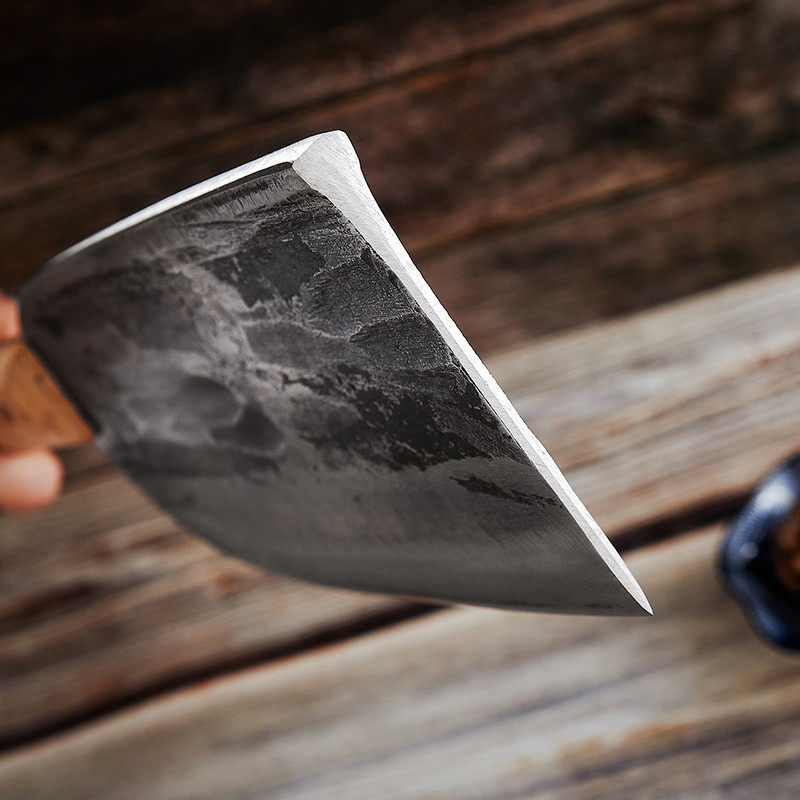 周家刀手工锻打商用加厚加重厨师砍剁骨刀切专用家用斩骨刀骨头刀