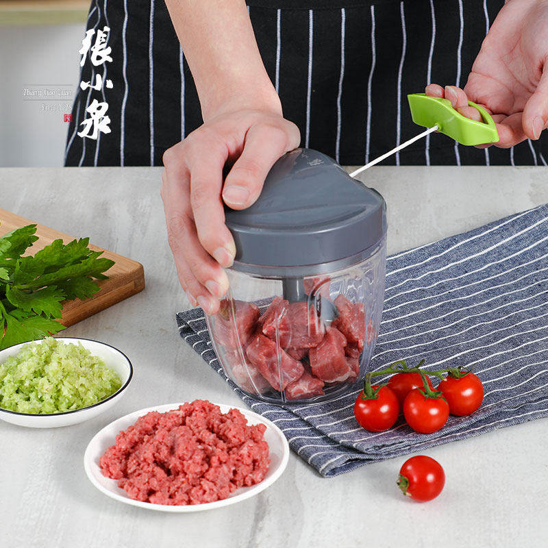 张小泉捣蒜蒜泥神器手拉大蒜捣碎手动蒜蓉搅碎机绞肉机