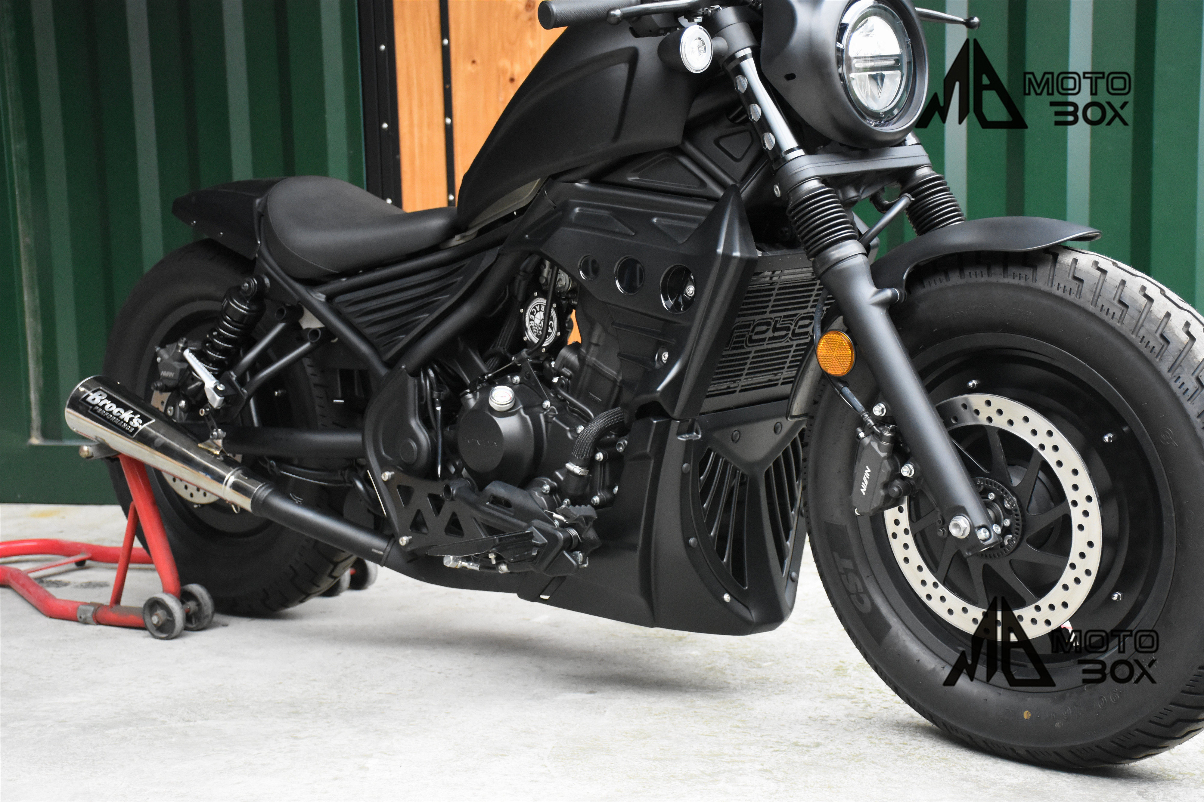 cm300本田叛逆者改装复古排气cm500中尾段无损直装摩托车排气管