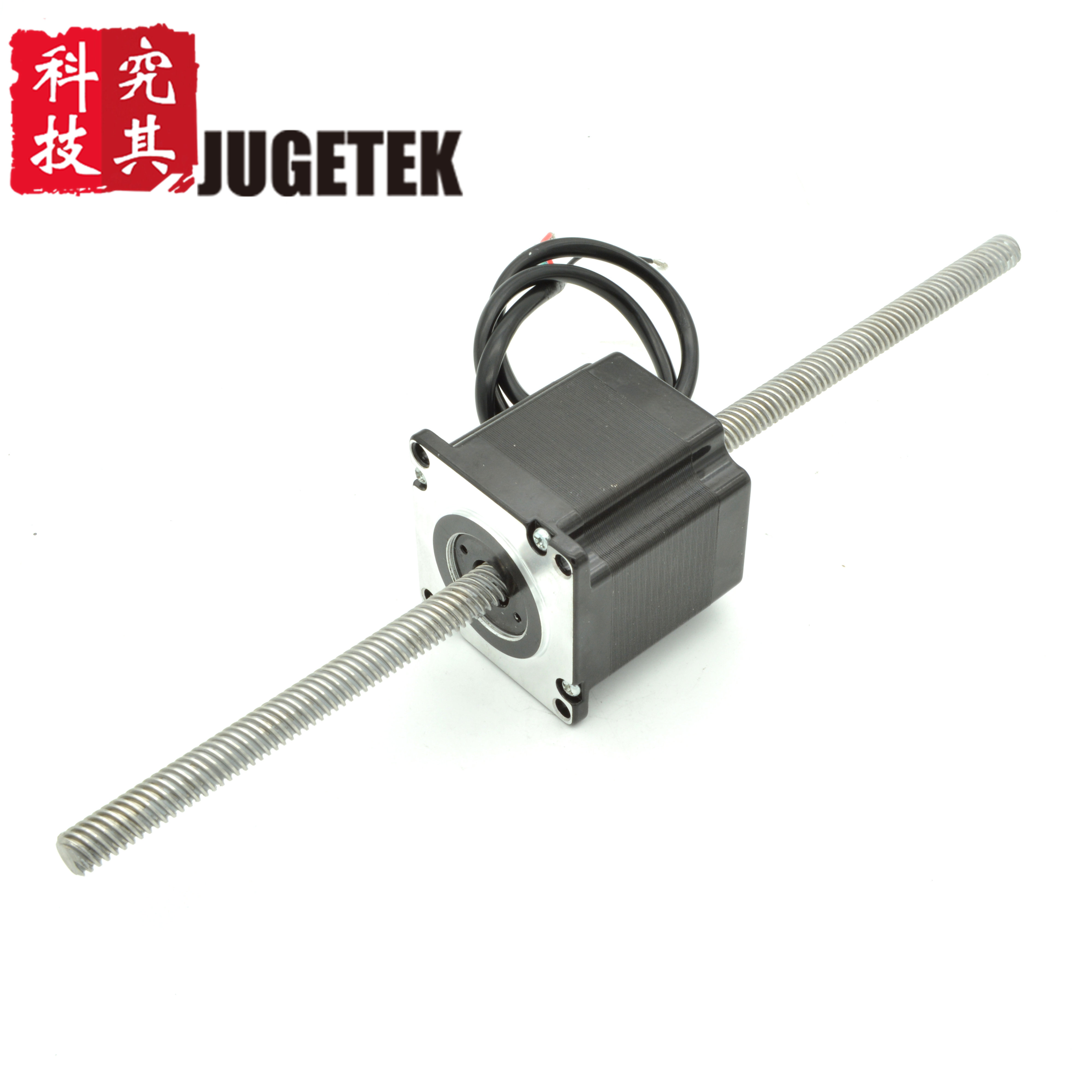 丝杆电机梯形步进贯通nema23400mm步进电机