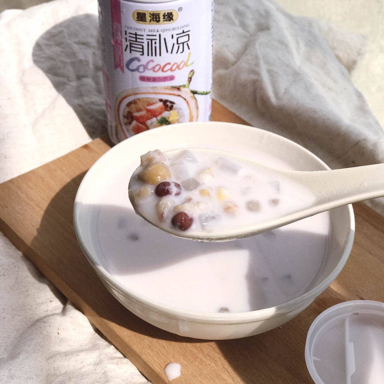 椰奶饮料椰子汁生榨西米露星海缘清补凉海南特产360g*6罐整箱包邮