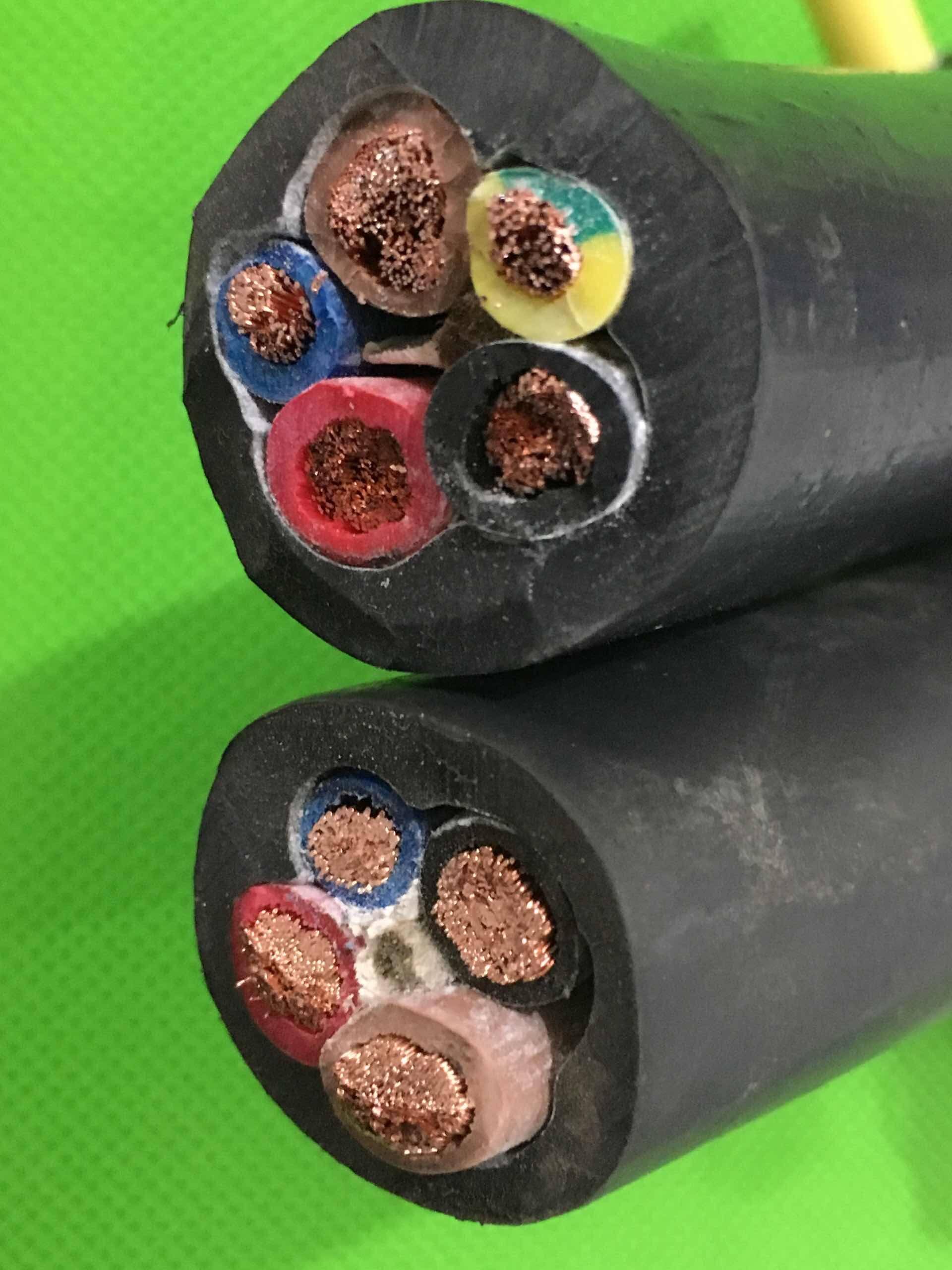 yz四五三相35平方橡胶ycw6电缆包邮护套线