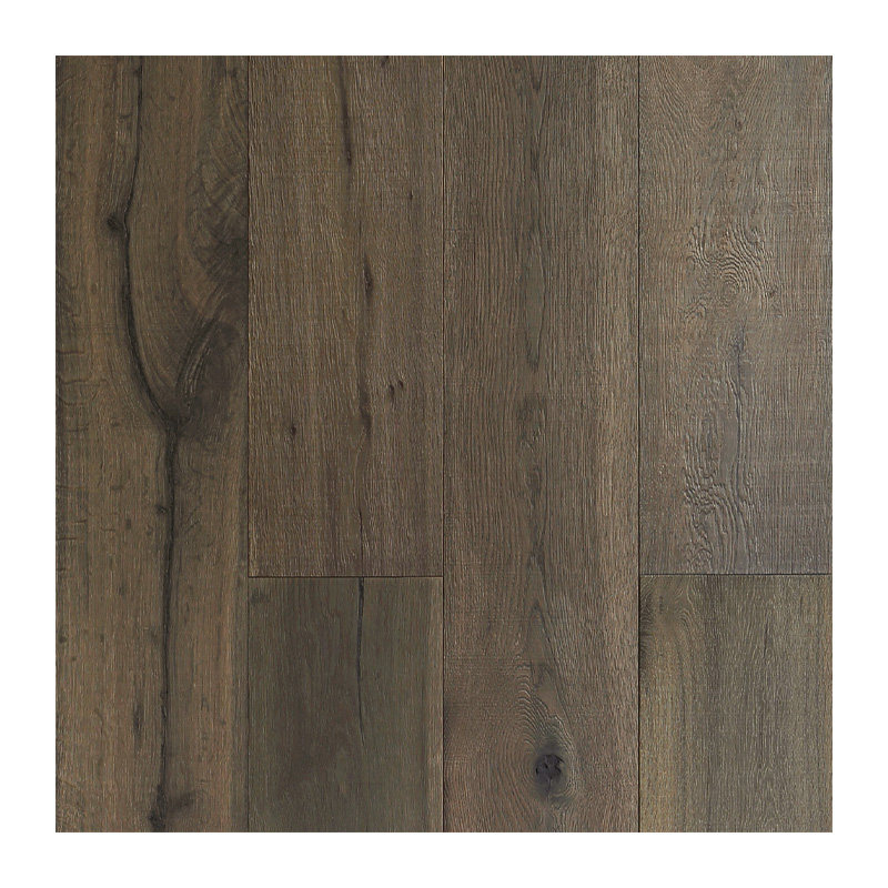 remewood深色橡木超长实木复合三层仿古地暖锁扣f4星环保地板15mm