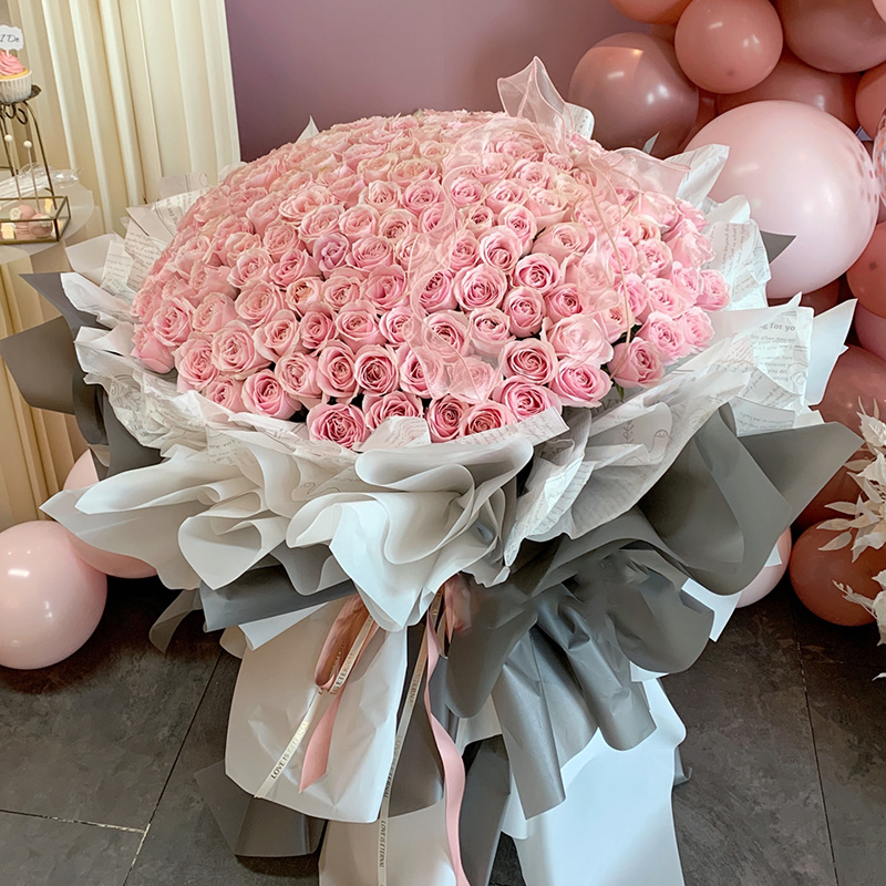 999朵玫瑰玫瑰花花束红玫瑰求婚告白订婚纪念日广州鲜花速递(同城)