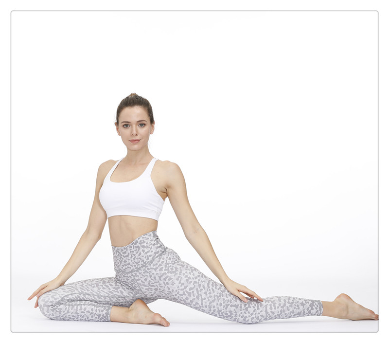 瑜伽lulu裸感运动裤提高腰裤夏薄款2006豹纹瑜伽长裤