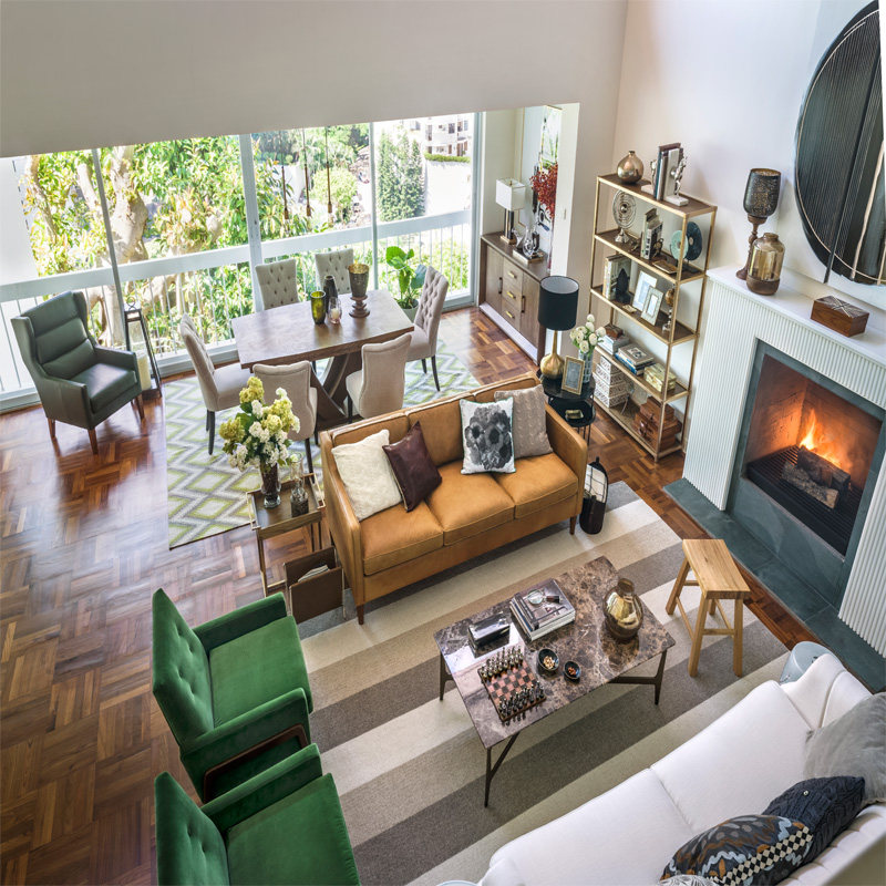 indigo天然大理石茶几不锈钢原创深色现代创意家具桌子简约长方形