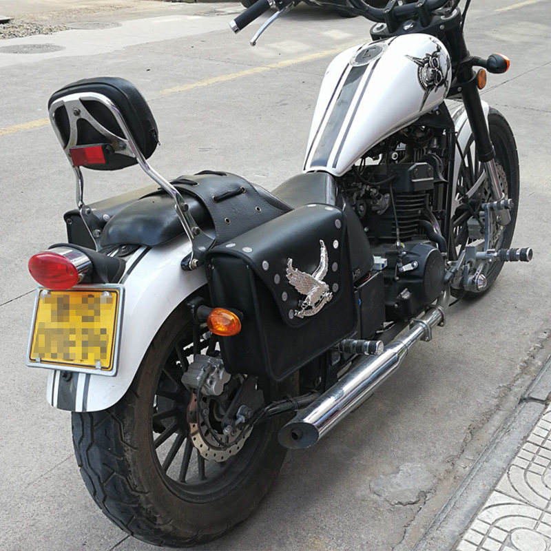 太子摩托车边箱侧箱通用摩托车尾箱挂袋后备箱街车大鹰王改装挂箱