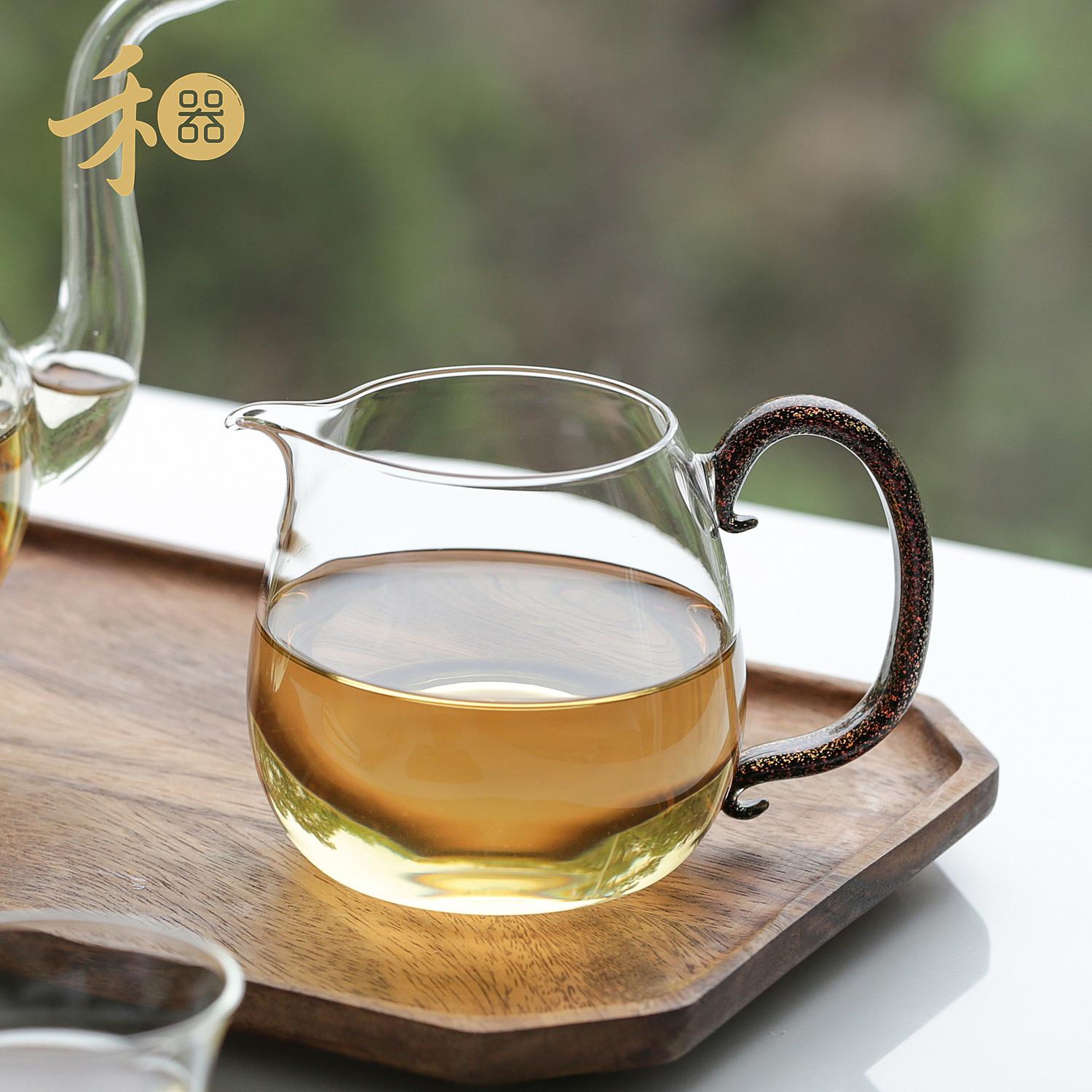 茶海台湾禾器新品大容量玻璃公杯大号公道茶器公道杯
