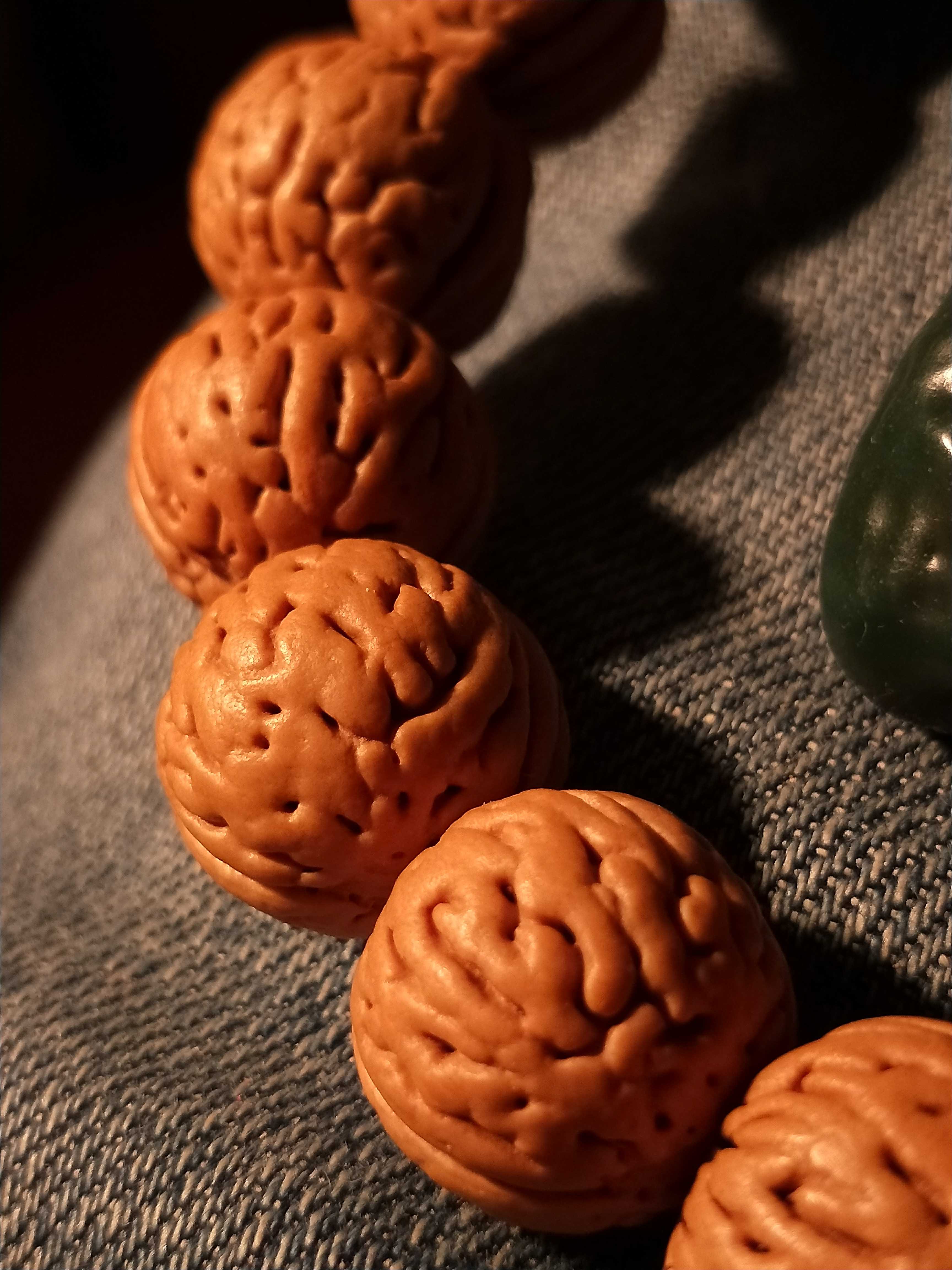 精品野生正圆肌肉纹脑桃核手串颗颗精挑皮质菩提