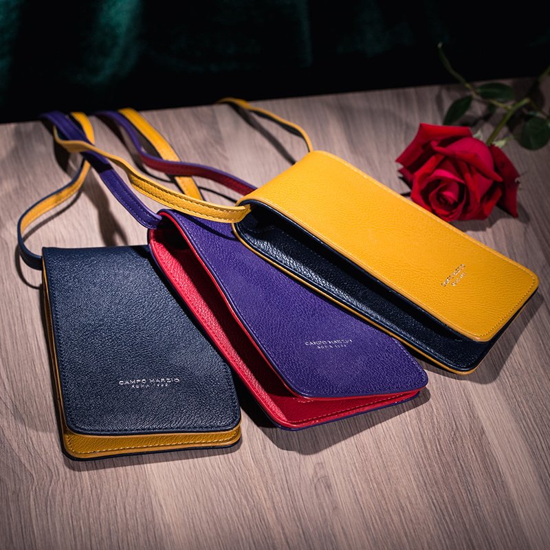 campo marzio design彩色弹簧手机包时尚版斜挎可调节可爱女士迷你