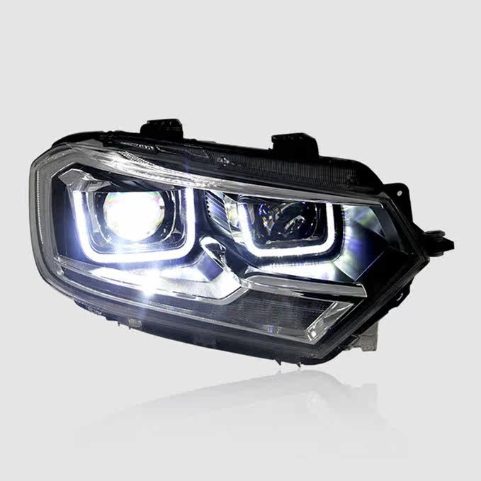 总成升级改装透镜氙气灯u型led日行灯转向昆明固驰_双氙车灯改装网
