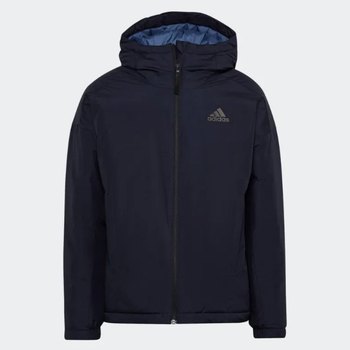 Adidas Adidas ສາມເສັ້ນໂລໂກ້ windproof ກິລາອົບອຸ່ນ hooded ເສື້ອຝ້າຍສໍາລັບຜູ້ຊາຍ HD8903