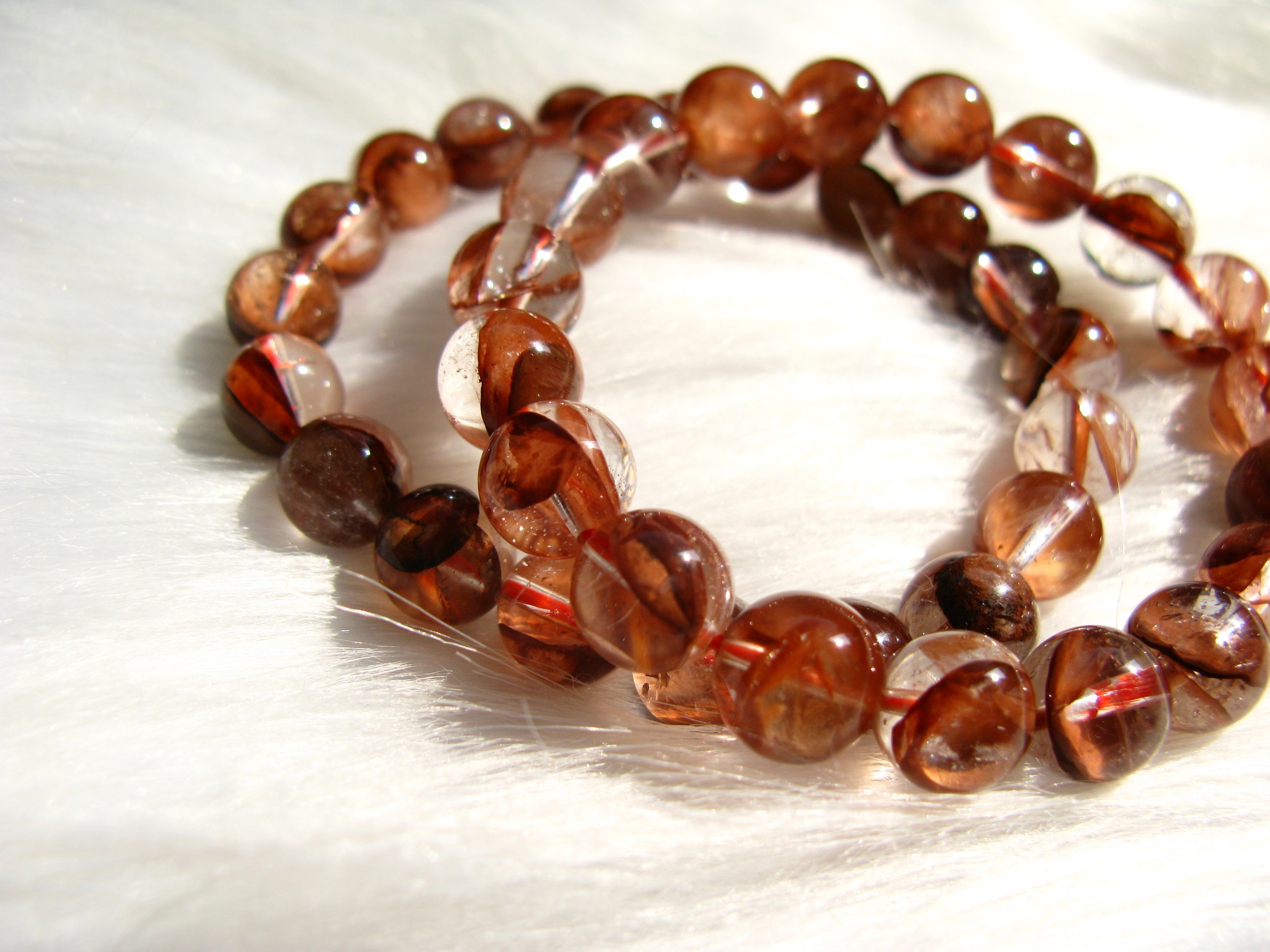 天然凤凰鸩羽幽灵水晶手链手串男女吊坠开光转运手链