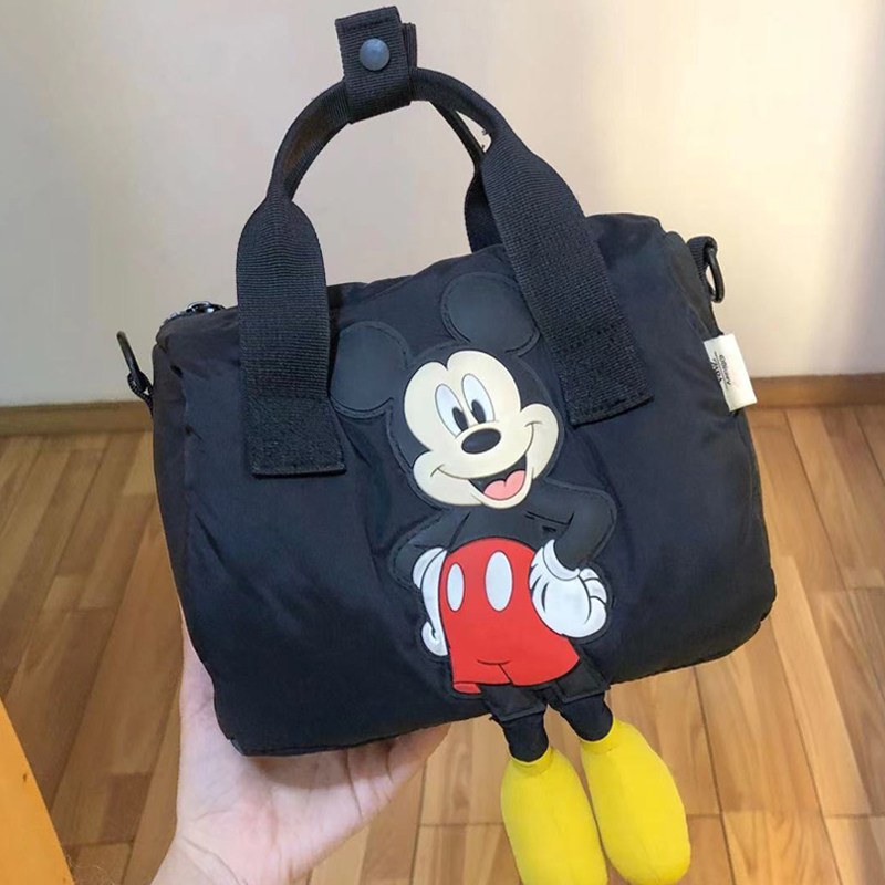 zara手提百搭时尚黑色包黑色新款奇童米奇包包挎包