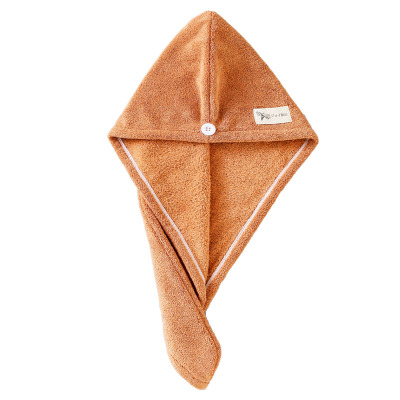 珊瑚绒炭纤维帽女超强吸水速干加厚包头巾头巾不掉毛浴帽浴帽干发帽