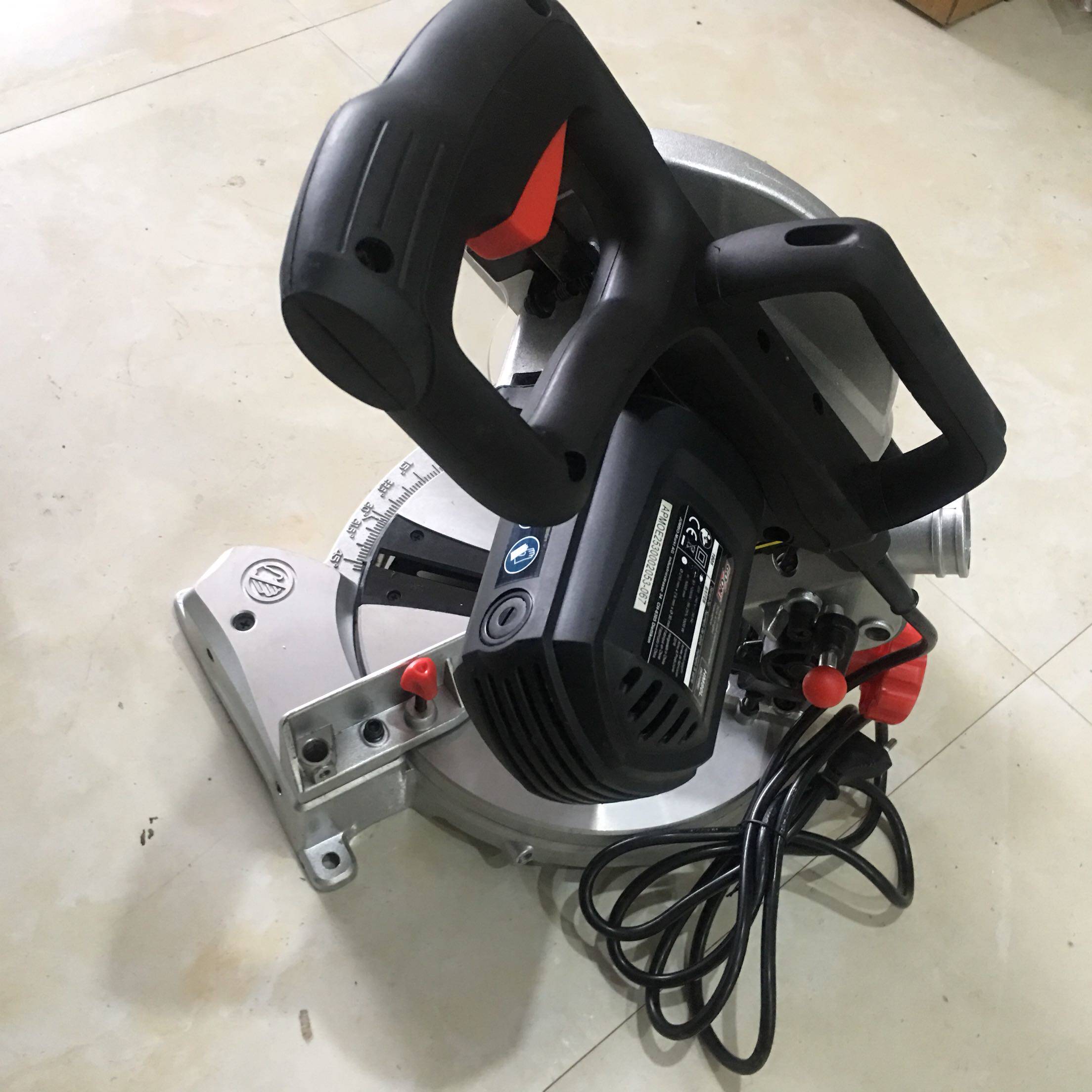 8寸锯铝机切割机电锯多功能木工斜切介铝机齿轮传动界铝机