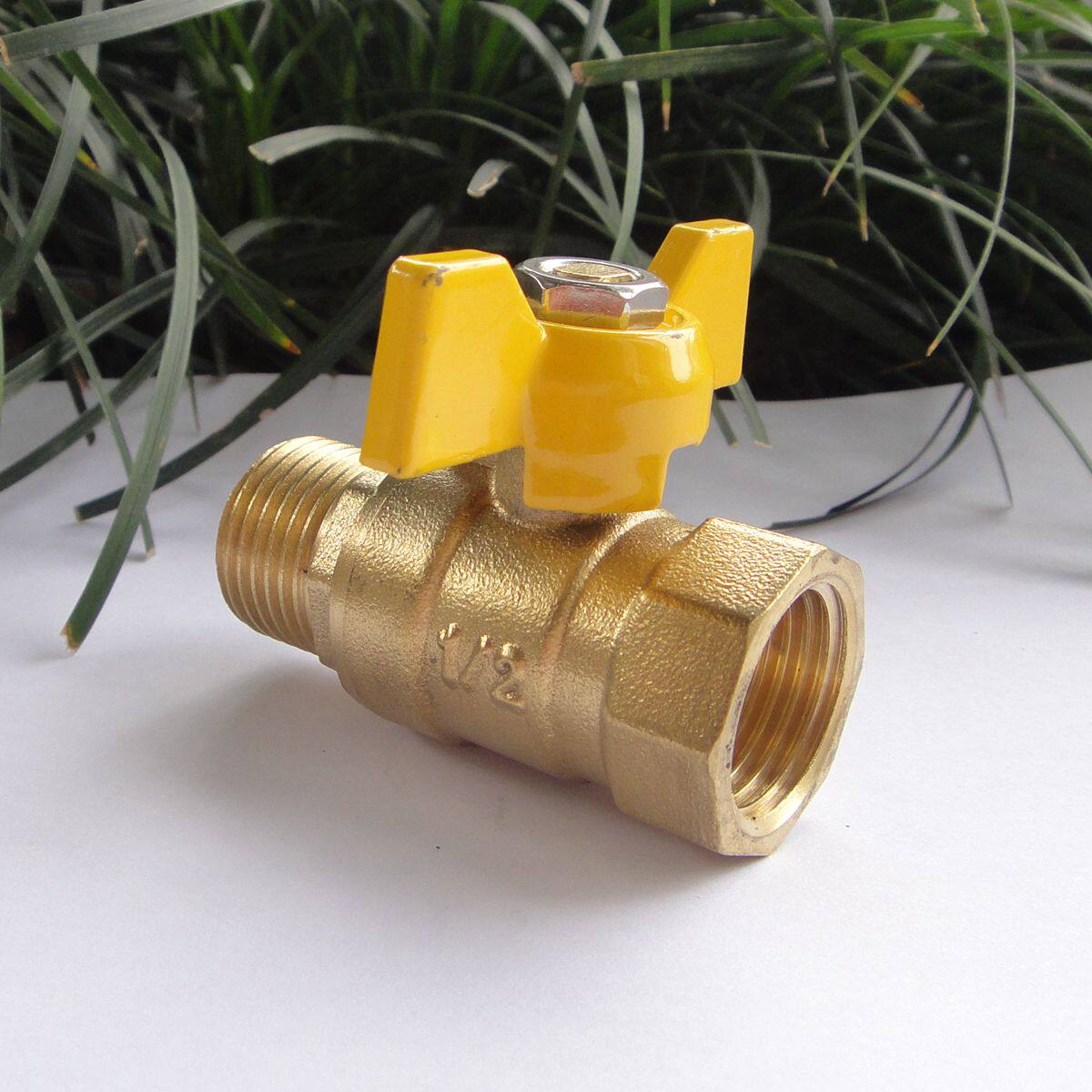 球阀加厚可靠4分内外丝铜蝶柄dn15热水器球阀